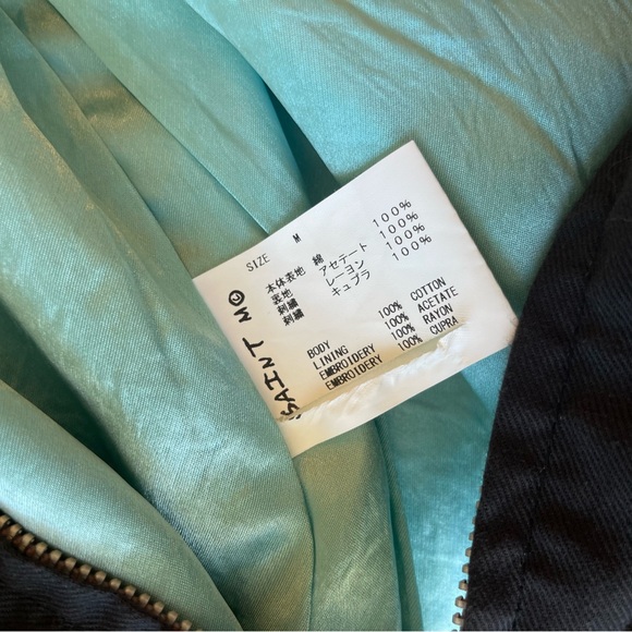 Saint Michael MXXXXXX Graphic Embroidered Vietnam Jamber Shirt Jacket - Picture 8 of 10